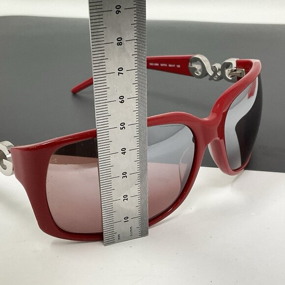 Dolce & Gabbana Sunglasses D&G 3006 63-17-125 Red Silver Logos Scratched Lenses main image 8